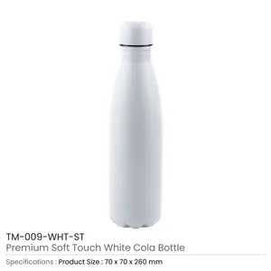 ขวดโคลาเคลือบด้านสัมผัสนุ่มพรีเมียม สแตนเลสสตีล 500 มล. - Product Image 4