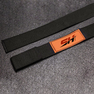 Correas de levantamiento de pesas para gimnasio con logo personalizado, acolchado suave al tacto, soporte de muñeca para peso muerto, fabricadas por Sewing Hub - Product Image 5
