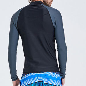 Camiseta Deportiva Cody Luna para Hombre, Manga Larga, Protección UV, Color Negro y Gris, Secado Rápido, Antibacteriana, Poliéster/Nailon - Product Image 4