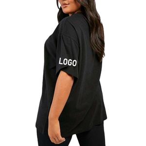 Camiseta de Algodón Informal de Diseño Personalizado para Mujer, de Secado Rápido, Transpirable, Deportiva, Holgada, Ecológica, con Estampado Digital - Product Image 6