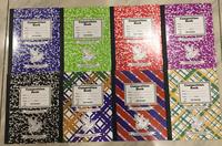 Cahier de composition durable à reliure filée, cahier d'écriture scolaire, cahier de composition à lignes larges