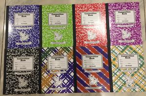 Cahier de composition durable à reliure filée, cahier d'écriture scolaire, cahier de composition à lignes larges - Product Image 4