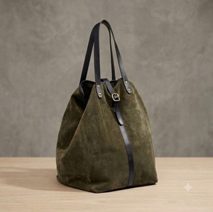 Sacs à main décontractés en cuir véritable écologiques pour femmes BS INTERNATIONAL, pochette à fermeture éclair pliable, légers, grande capacité, durables - Product Image 4