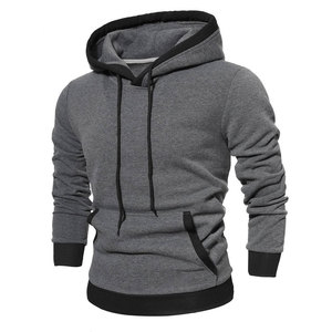 Sweat à capuche d'hiver pour homme de haute qualité, pull à manches longues avec boutons, imprimé décontracté, cordon de serrage, poche, 100% coton, coupe-vent - Product Image 5
