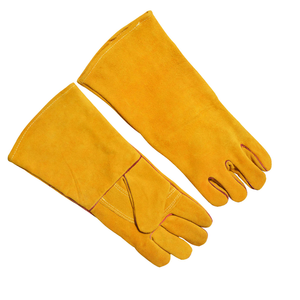 Gants de sécurité en cuir de vachette résistant à la chaleur pour la soudure, gants de travail industriels robustes avec protection de la paume - Product Image 3