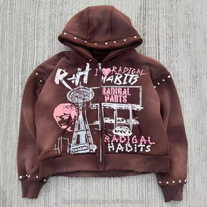 เสื้อฮู้ดดี้ผู้ชายคุณภาพพรีเมียม ผ้าฝ้าย 100% สำหรับฤดูหนาว ระบายอากาศได้ดี กันน้ำ มีกระเป๋า ดีไซน์สวยทันสมัย ขายดี - Product Image 2