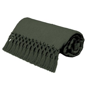 Manta Decorativa Tejida 100% Algodón, Color Sólido, para Todas las Estaciones, Ecológica, con Flecos Grandes - Product Image 4