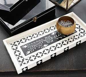 Bone Inlay Handmade Serving <b>Tray</b> Made Natural Bone Dishwasher Safe Commercial Grade High Quality Suitable Prices Serving <b>Tray</b> - Product Image 2