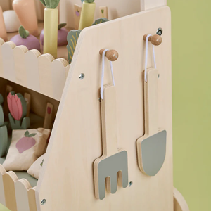 Puesto de Mercado de Muebles Infantiles para Juego de Imitación, Tienda de Mercado para Niños, Puesto de Venta de Madera, Tienda de Comestibles de Juguete, Venta al por Mayor - Product Image 4