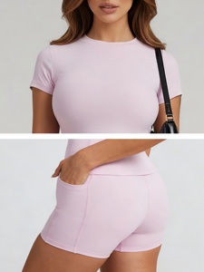 Women two piece yoga set seamless gym wear high waist fitness <b>leggings</b> sports bra custom design private label wholesale supplier - Product Image 5