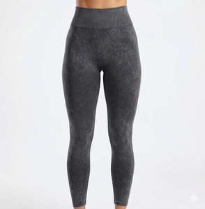 เลกกิ้งผู้หญิงผ้าฝ้ายผสมสแปนเด็กซ์พิมพ์ลายตามสั่ง ระบายอากาศได้ดี เหมาะสำหรับออกกำลังกาย วิ่ง โยคะ ดีไซน์ลำลอง ใหม่ ขายส่ง - Product Image 1