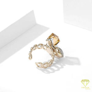 Anillo de Plata de Ley 925 con Diamantes de Moissanita y Piedras de Colores Mixtos al por Mayor para Marcas de Moda de Lujo - Product Image 3
