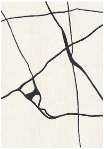 Tapis en laine tufté à la main de qualité supérieure, style minimaliste, motif abstrait contemporain, tapis de designer, fabricant de tapis en laine sur mesure de luxe - Product Image 1