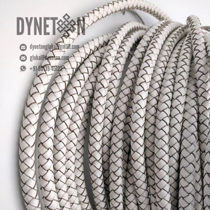 9mm <b>Braided</b> Leather Cord for Jewelry Making Necklace Bracelets Fashion <b>Accessories</b> Full-Grain Original Leather Handmade String - Product Image 5