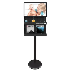 27 "LCD Trạm Sạc trong nhà miễn phí thường vụ sân bay điện thoại sạc quảng cáo LCD kỹ thuật số biển