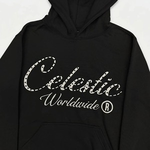 Sweat-shirt à capuche zippé noir surdimensionné en coton French Terry pour homme, personnalisé GSM 450, style streetwear décontracté, logo frontal, anti-rétrécissement - Product Image 5