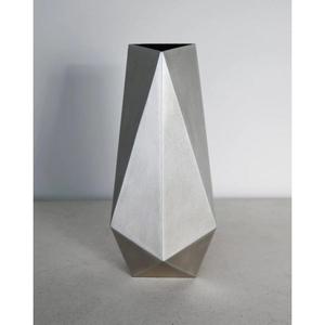 Vase à fleurs décoratif en aluminium fait main, vases pilier argentés décorés, plantes artificielles faites à la main, pot de fleurs, fournitures pour événements - Product Image 4