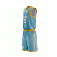 Uniforme de Fútbol Personalizado Sublimado 2026 para Hombre, sin Mangas, Cuello Redondo, Rayas, Conjunto Completo, Azul Marino y Dorado