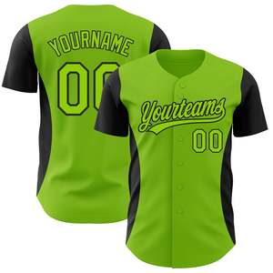 Maillot de baseball bleu marine boutonné, maille respirante de qualité supérieure, vêtements d'équipe, fournisseur pour commandes en gros, directement de l'usine - Product Image 1