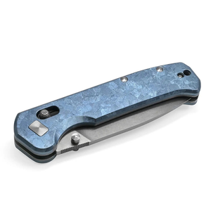 Navajas Plegables con Mango Texturizado Azul, Hoja de Acero Inoxidable con Punta de Gota, Apertura con Perno para el Pulgar, Diseño Compacto de Bolsillo para Actividades al Aire Libre - Product Image 5
