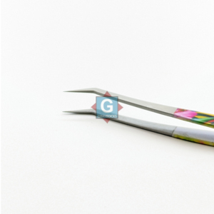 Pinces à cils en acier inoxydable les plus vendues avec motif floral, pointe incurvée précise, outil de beauté de précision - Product Image 6