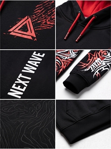 Sweat-shirt ample en polyester 100% de 230 grammes, personnalisable avec logo imprimé, impression numérique, fermeture éclair métallique, collection automne, vente en gros - Product Image 5