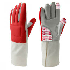 Gants de protection pour l'épée en cuir de haute qualité, design personnalisé, ignifuges, entièrement rembourrés sur la paume, équipement d'escrime - Product Image 1