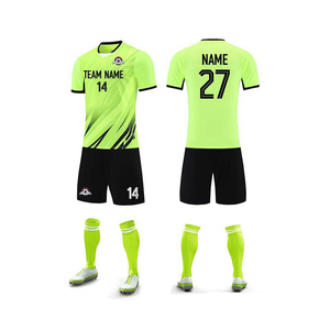 Professional Manufactured 100% Polyester Printed Soccer Uniform for Adult Men Custom Size Gradient Color Four-Way Stretch Custom - Product Image 4