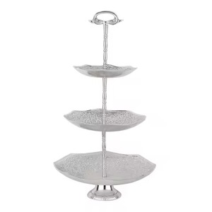 Support à gâteau en métal de qualité supérieure, présentoir à desserts, support à cupcakes, décoration de centre de table pour mariage et fête - Product Image 5