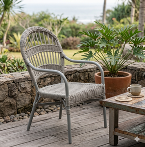 Dining <b>Chair</b> Wicker - Berlin Arm <b>Chair</b> - Cheap and High Quality Furniture - Product Image 6