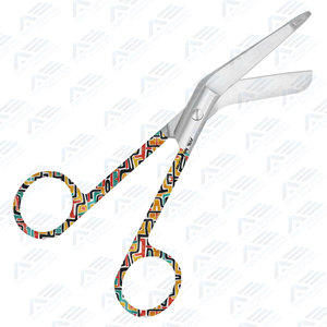 Tijeras para Vendajes con Diseño Abstracto Vintage Único, Tijeras de Emergencia para Primeros Auxilios, Instrumentos Médicos - Product Image 5
