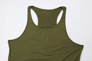 Débardeurs décontractés pour hommes, personnalisés, vintage, tricotés, 100% coton, respirants, à séchage rapide, col en V - Product Image 5