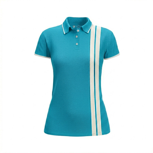 Camisa Casual para Mujer Ostriya International, 100% Algodón Tejido, Secado Rápido, Color Sólido, Transpirable, Manga Corta, Cuello Camisero - Product Image 3