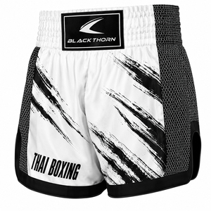 Pantalones Cortos Deportivos para Hombre, Muay Thai MMA, Cintura Media, Secado Rápido, Transpirables, Estampados, Satinados, 100% Poliéster - Product Image 3