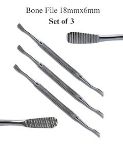 Limas de Hueso Dentales Miller, Utilizadas para Suavizar los Bordes Ásperos del Hueso, Acero Inoxidable, Aprobadas por ISO - Product Image 2