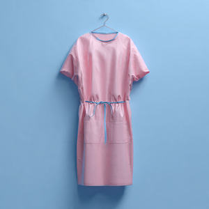 Bata de paciente unisex personalizada de algodón para enfermería y hospital - Product Image 1