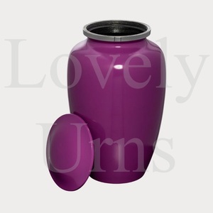 Urna de cremación clásica morada personalizable para adultos, tamaño mediano, contenedor para cenizas conmemorativas. - Product Image 2