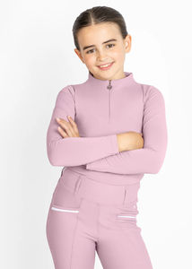 T-shirt de base pour l'équitation pour enfants, best-seller, tissu extensible doux, vêtements d'entraînement respirants et confortables, sous-vêtement d'équitation - Product Image 4