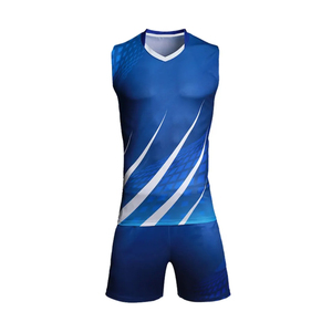 Uniformes deportivos transpirables con logotipo personalizado al por mayor, conjunto de camisetas de tenis y voleibol de manga corta con estampado digital para hombre - Product Image 1
