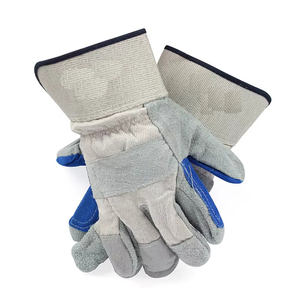 Guantes de Trabajo de Cuero Vacuno Canadiense de Alta Resistencia, Guantes de Seguridad Industriales Duraderos a Buen Precio - Product Image 3