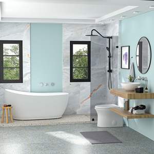 Lavabo Redondo de Cerámica Blanca de 16\"x16\" para Baño, Producto de Primera Calidad - Product Image 2