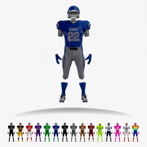 Ensemble maillot et pantalon de football américain personnalisé Pro Felt, respirant, pour entraînement et match, vente en gros, pour hommes - Product Image 1