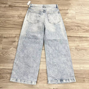 Jean baggy sur mesure pour femme, coupe ample et oversize, taille haute, en denim, style décontracté et streetwear, fabricant OEM en gros - Product Image 6