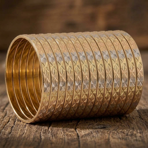 กำไลข้อมือ ORO-Z คุณภาพสูง ดีไซน์ทันสมัย สลักลายสามสี ชุบทอง ป้องกันการหมอง สำหรับงานแต่งงานและเป็นของขวัญ - Product Image 3