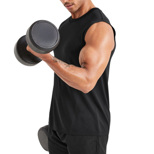 Débardeur de sport personnalisé en coton pour hommes, séchage rapide, doux, respirant, sans manches, pour entraînement et usage décontracté, OEM ODM - Product Image 4