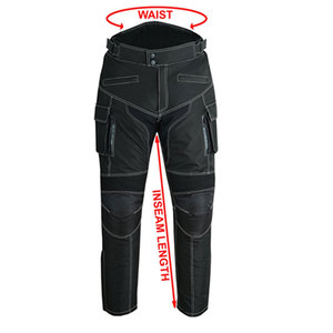 Superior Comfort Cordura Motorcycle <b>Trousers</b> Reinforced <b>Knee</b> <b>Pads</b> Premium Grade Cordura Biker Pants Reflective Strip Profession - Product Image 2