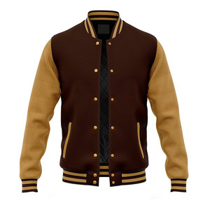 Veste Letterman sur mesure en promotion – Logo personnalisé, col montant, veste d'hiver respirante et écologique de haute qualité pour homme - Product Image 1