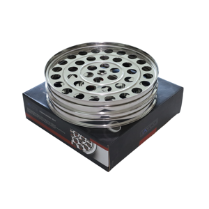 Premium Stainless Steel Holy Communion Set Single Tray 40 Cups <b>Mirror</b> Finish Stable Bottom Ring Dishwasher Safe Deluxe Grade - Product Image 6