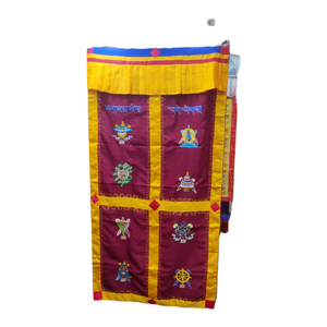 Cortina de tela decorativa con signo religioso budista de alta calidad para entrada o habitación - Product Image 6