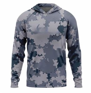 Sweat à capuche camouflage à manches longues pour homme, séchage rapide, UPF 50, pour la pêche et les sports de plein air - Product Image 2